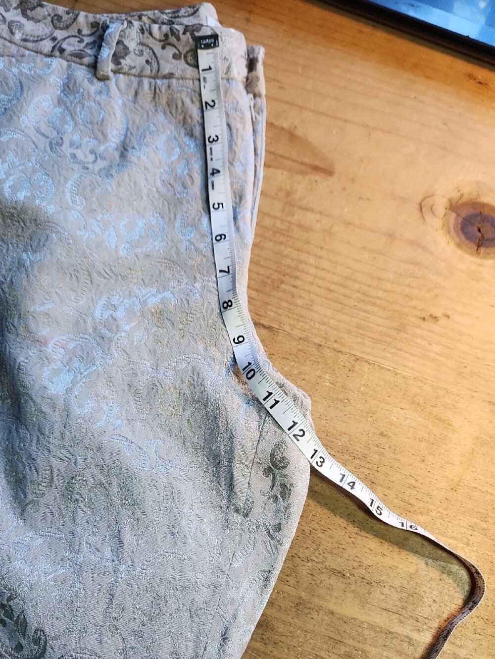 Coldwater Creek Light Lavender Jacquard Slacks, Sz 14 - Picture 9 of 14